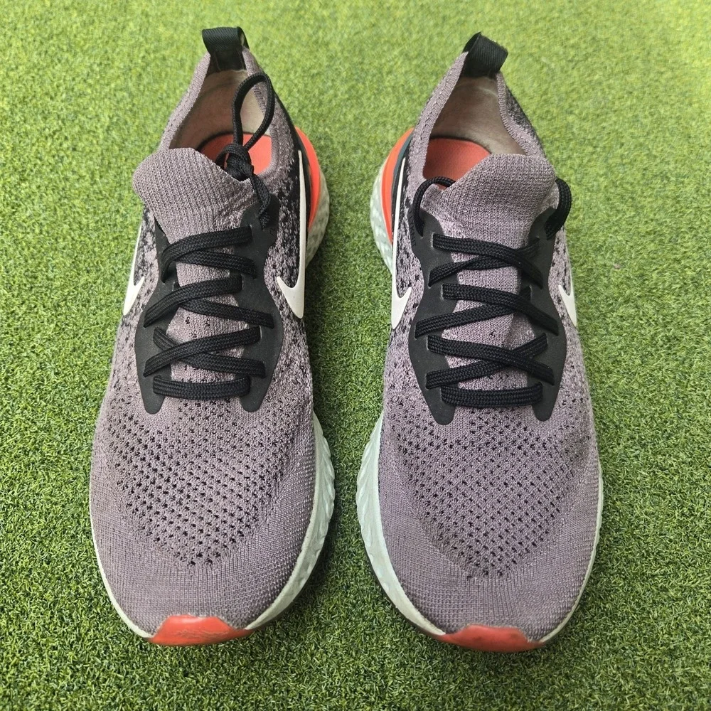 Nike Epic React Flyknit Gunsmoke Gray Running Size 7Y